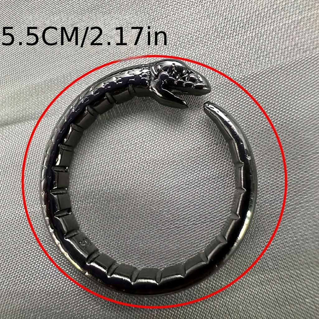 Snake Shape Open Ring Adjustable Alloy Finger Ring Jewelry